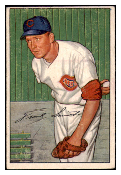 1952 Bowman Baseball #186 Frank Smith Reds VG-EX 508909