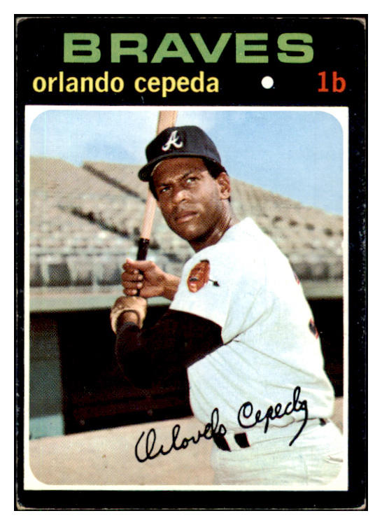 1971 Topps Baseball #605 Orlando Cepeda Braves VG-EX 510637