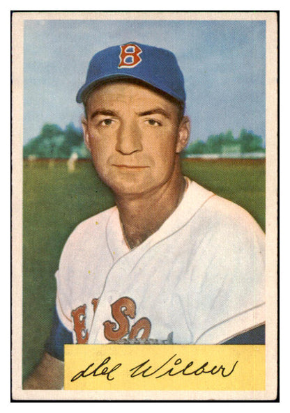 1954 Bowman Baseball #178 Del Wilbur Red Sox EX-MT 510692