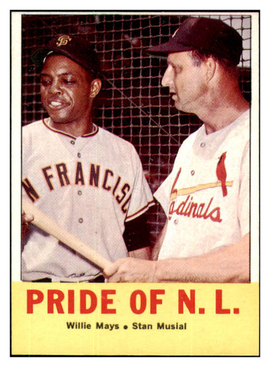 1963 Topps Baseball #138 Willie Mays Stan Musial EX-MT 511385