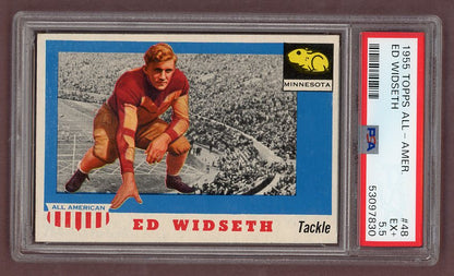 1955 Topps Football #048 Ed Widseth Minnesota PSA 5.5 EX+ 512170