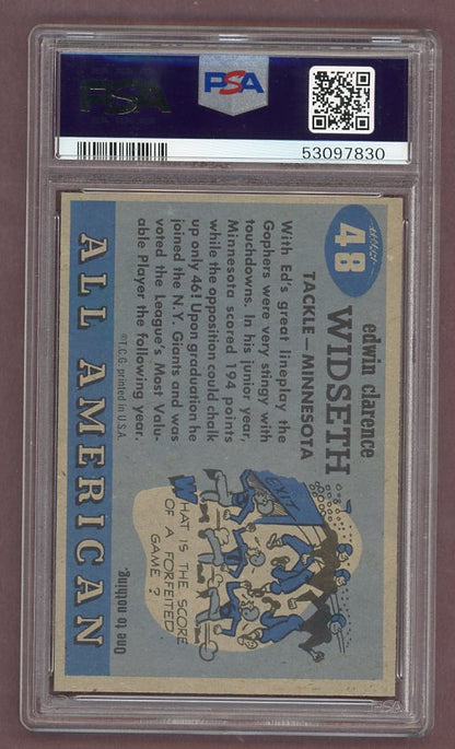 1955 Topps Football #048 Ed Widseth Minnesota PSA 5.5 EX+ 512170