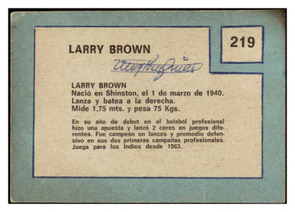 1967 Topps Venezuelan #219 Larry Brown Indians GD-VG 513127