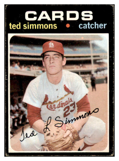 1971 Topps Baseball #117 Ted Simmons Cardinals VG-EX 513364