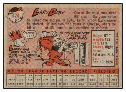 1958 Topps Baseball #424 Larry Doby Indians EX-MT 513422