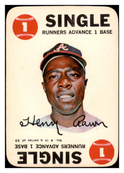 1968 Topps Baseball Game #004 Hank Aaron Braves EX-MT 513595