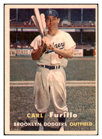 1957 Topps Baseball #045 Carl Furillo Dodgers EX-MT 514471