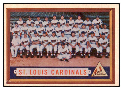 1957 Topps Baseball #243 St. Louis Cardinals Team EX 514485