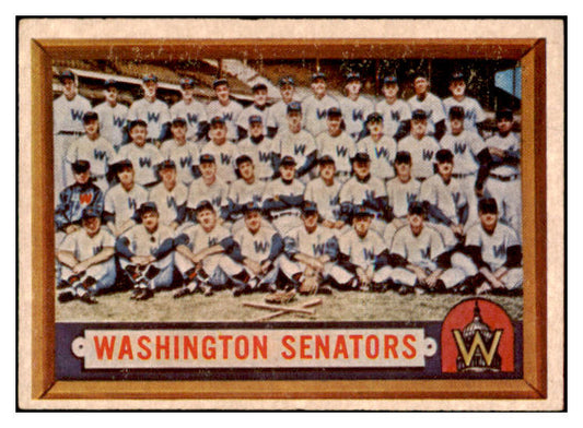 1957 Topps Baseball #270 Washington Senators Team EX 514490