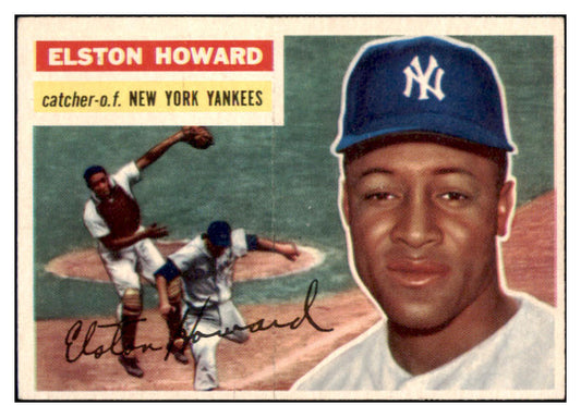 1956 Topps Baseball #208 Elston Howard Yankees EX-MT 515069