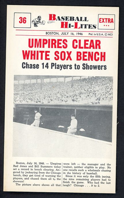 1960 Nu Card Hi Lites #036 Ted Lyons White Sox EX-MT 515460