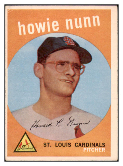1959 Topps Baseball #549 Howie Nunn Cardinals VG-EX 515935