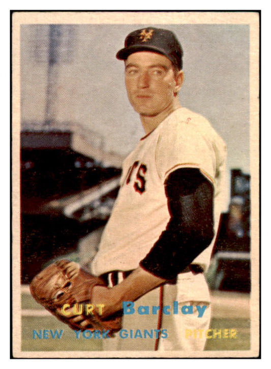 1957 Topps Baseball #361 Curt Barclay Giants EX-MT 516266