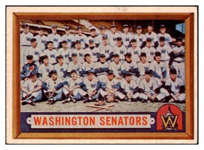 1957 Topps Baseball #270 Washington Senators Team EX-MT 516287
