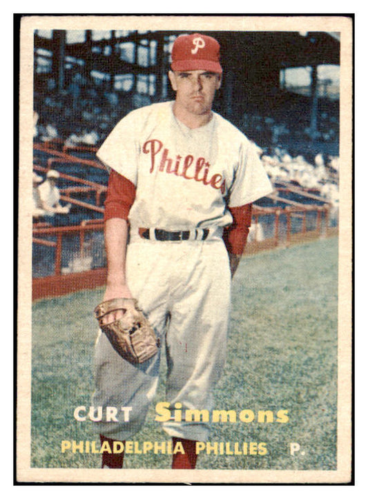 1957 Topps Baseball #158 Curt Simmons Phillies EX-MT 516292