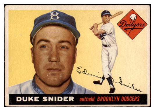 1955 Topps Baseball #210 Duke Snider Dodgers VG-EX 516723