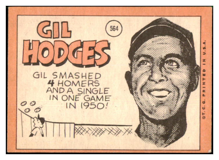 1969 Topps Baseball #564 Gil Hodges Mets EX 517477