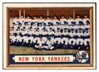 1957 Topps Baseball #097 New York Yankees Team VG-EX 518973