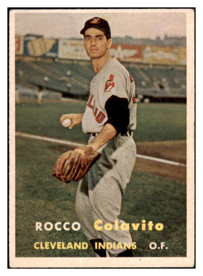 1957 Topps Baseball #212 Rocky Colavito Indians VG-EX 518983