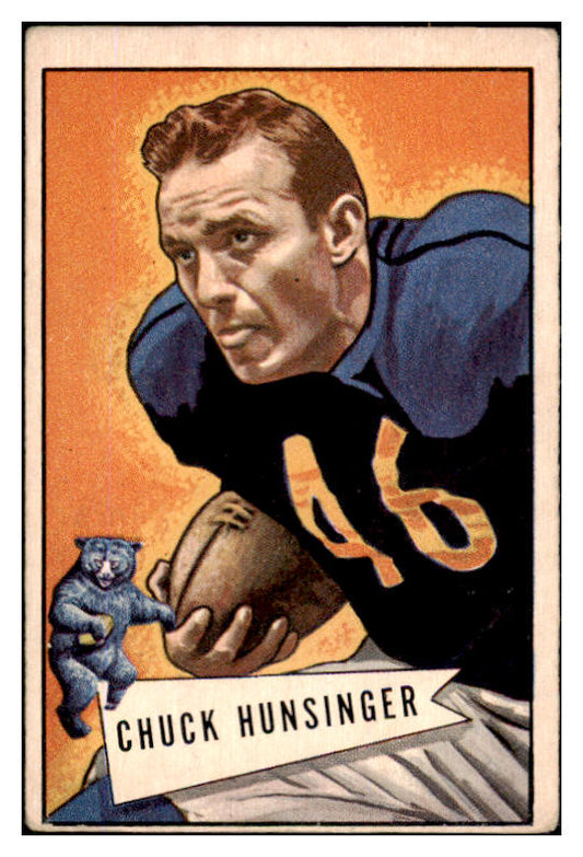 1952 Bowman Large Football #007 Chuck Hunsinger Bears VG-EX 519359
