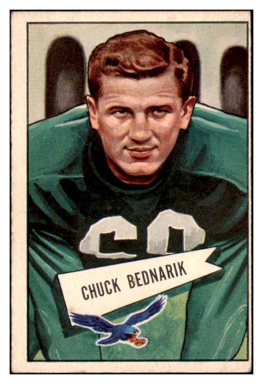 1952 Bowman Large Football #010 Chuck Bednarik Eagles VG-EX 519362