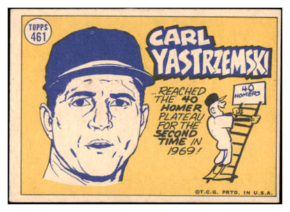 1970 Topps Baseball #461 Carl Yastrzemski A.S. Red Sox EX 519545