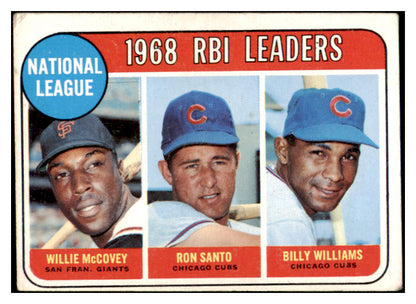 1969 Topps Baseball #004 N.L. RBI Leaders McCovey VG-EX 520085
