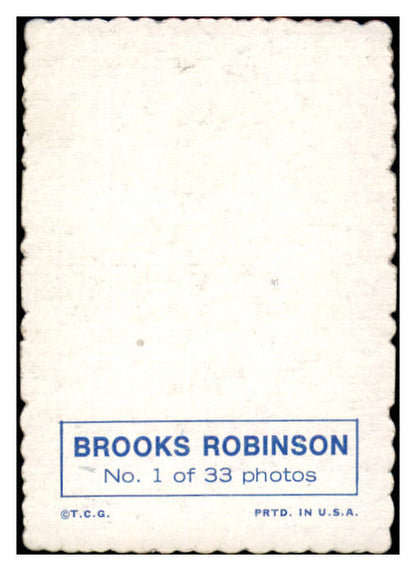 1969 Topps Baseball Deckle Edge #001 Brooks Robinson Orioles EX-MT 520256