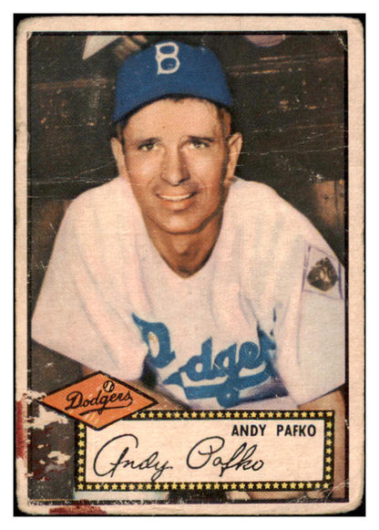 1952 Topps Baseball #001 Andy Pafko Dodgers Poor Red 520661