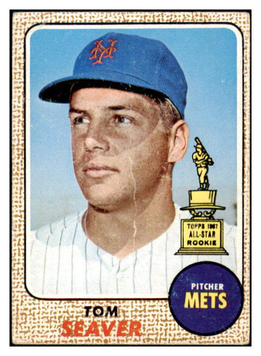 1968 Topps Baseball #045 Tom Seaver Mets FR-GD 520813