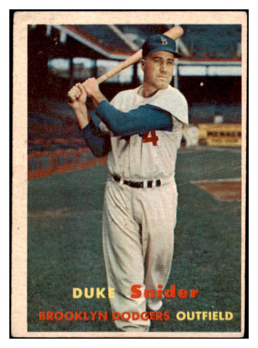 1957 Topps Baseball #170 Duke Snider Dodgers GD-VG 520847