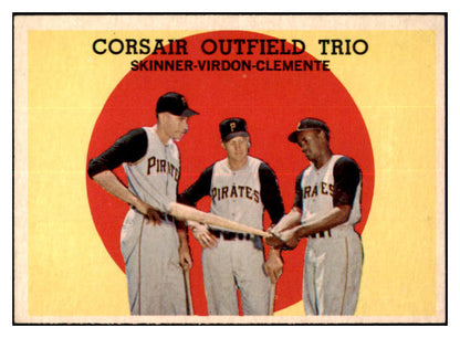 1959 Topps Baseball #543 Roberto Clemente Bill Virdon NR-MT 521184