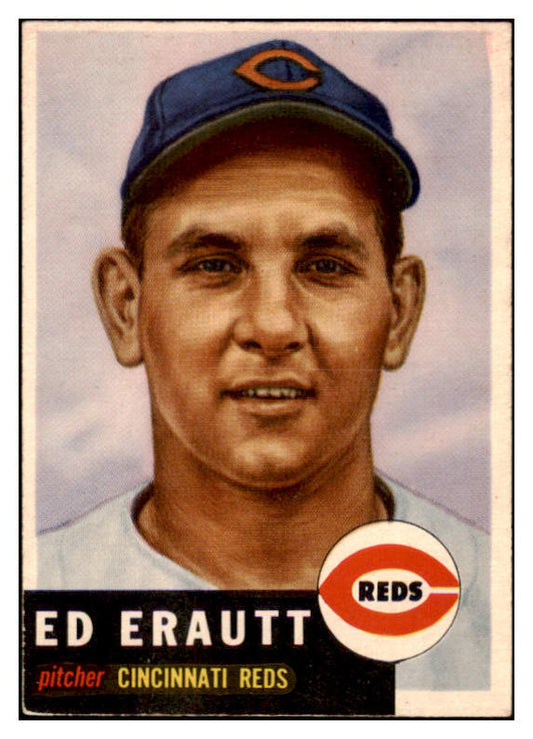 1953 Topps Baseball #226 Ed Erautt Reds EX+/EX-MT 522133