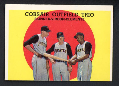 1959 Topps Baseball #543 Roberto Clemente Bill Virdon VG-EX 522344
