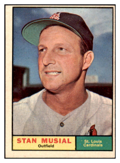 1961 Topps Baseball #290 Stan Musial Cardinals EX-MT 522394