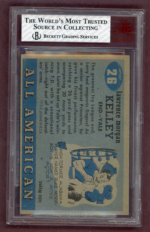 1955 Topps Football #026 Larry Kelley Yale BVG 7.5 NM+ 523129