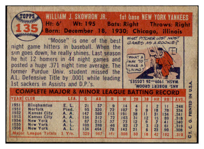 1957 Topps Baseball #135 Bill Skowron Yankees EX-MT 523773