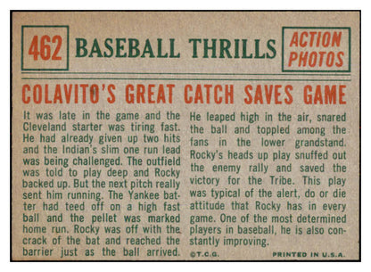1959 Topps Baseball #462 Rocky Colavito IA Indians EX-MT 524336