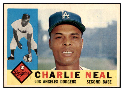 1960 Topps Baseball #155 Charlie Neal Dodgers EX 524399