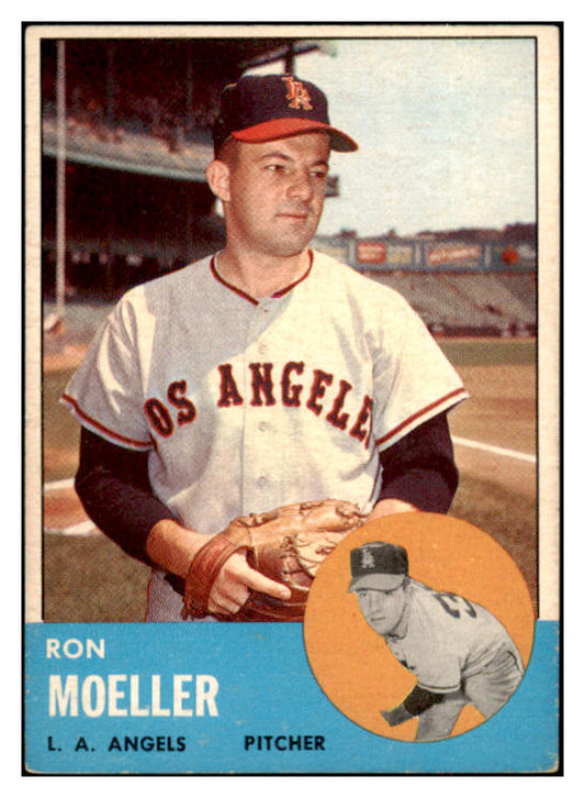 1963 Topps Baseball #541 Ron Moeller Angels EX 524503