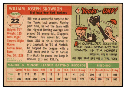 1955 Topps Baseball #022 Bill Skowron Yankees EX-MT 524736