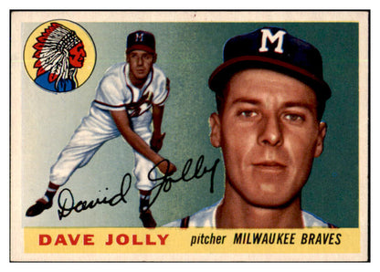 1955 Topps Baseball #035 Dave Jolly Braves EX-MT 524740
