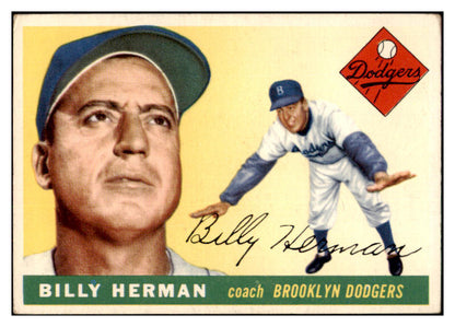 1955 Topps Baseball #019 Billy Herman Dodgers EX 524851