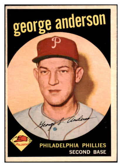 1959 Topps Baseball #338 Sparky Anderson Phillies EX-MT 525325