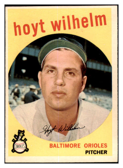 1959 Topps Baseball #349 Hoyt Wilhelm Orioles EX-MT 525365