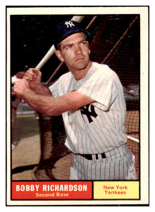 1961 Topps Baseball #180 Bobby Richardson Yankees EX-MT 525498