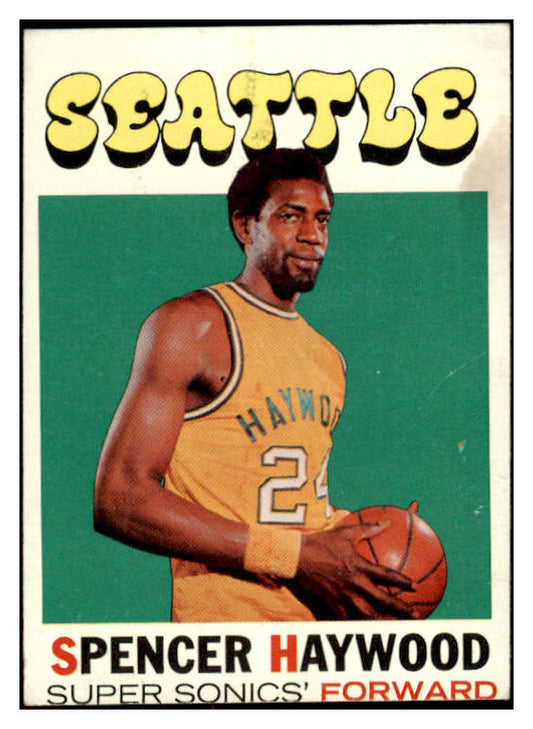 1971 Topps Basketball #020 Spencer Haywood Sonics VG-EX 525590