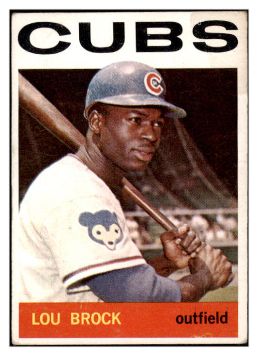 1964 Topps Baseball #029 Lou Brock Cubs VG-EX 525622