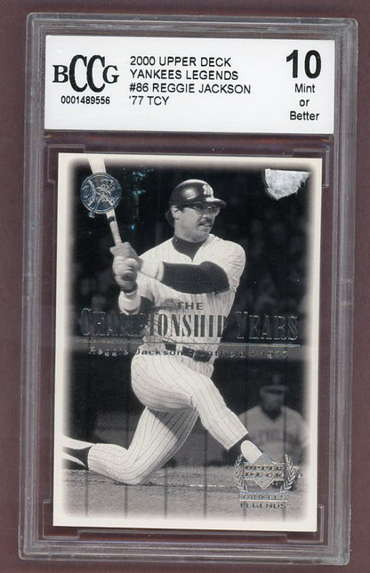 2000 UD Yankees Legends #086 Reggie Jackson BCCG 10 525880