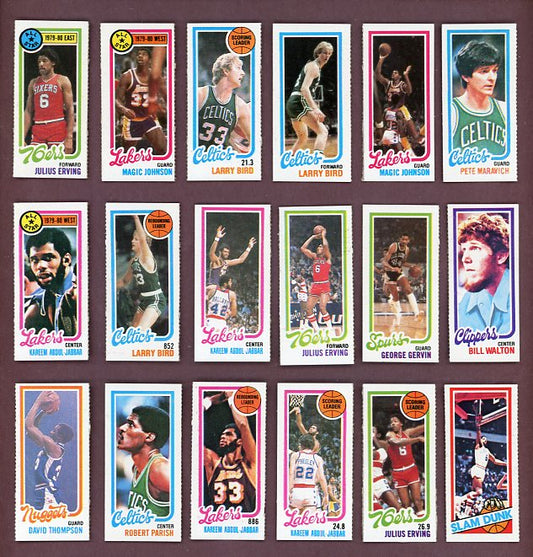 1980 Topps Basketball Complete Set EX-MT Separated Bird Johnson 526595